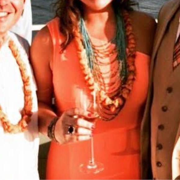 Gianni Bini One-Shoulder Peach maxi Dress size 12 - Picture 9 of 9